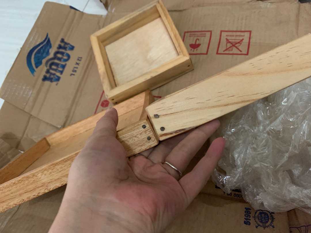 15x15x 3cm Hampers Wooden Box Seserahan Kotak Parcel Kayu Hantaran