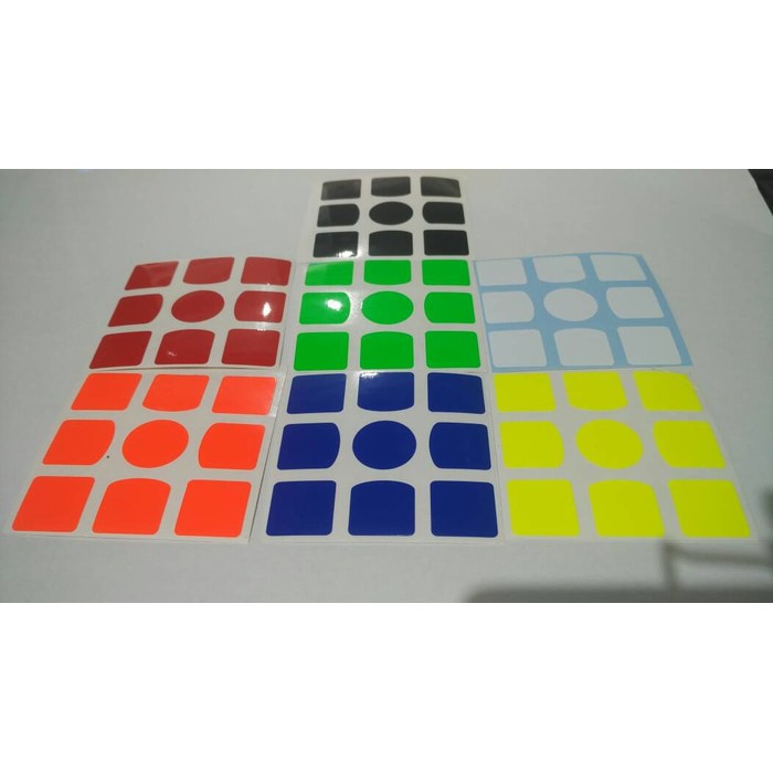 Z-sticker Half Bright - GAN 356 - stiker Rubik 3x3 Gans Air GAN356