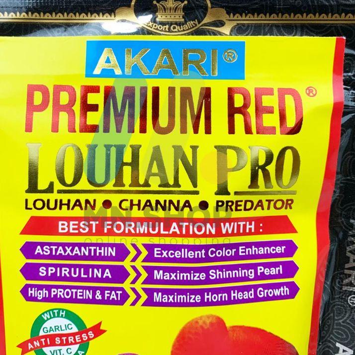 Terbaik pelet akari  red louhan pro 1mm 2mm 100 gram floating pelet channa pelet ikan predator