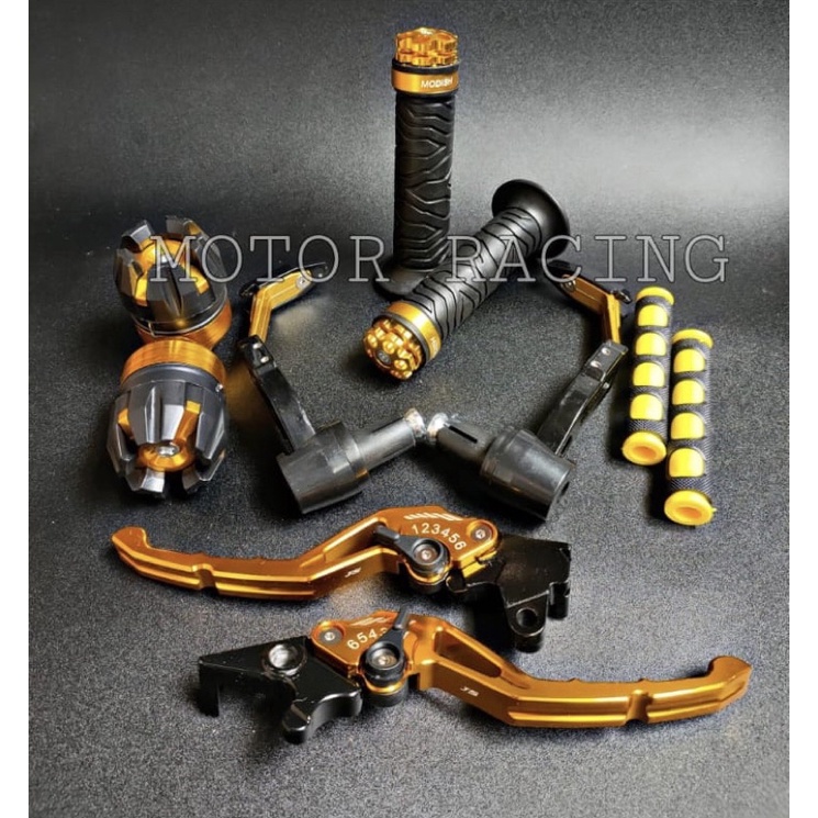 PROGUARD ROBOT BAHAN LOGAM BABET + HANDLE REM NMAX-VIXION-VARIO + HANDGRIP RING + JALU AS + KARET HANDLE REM