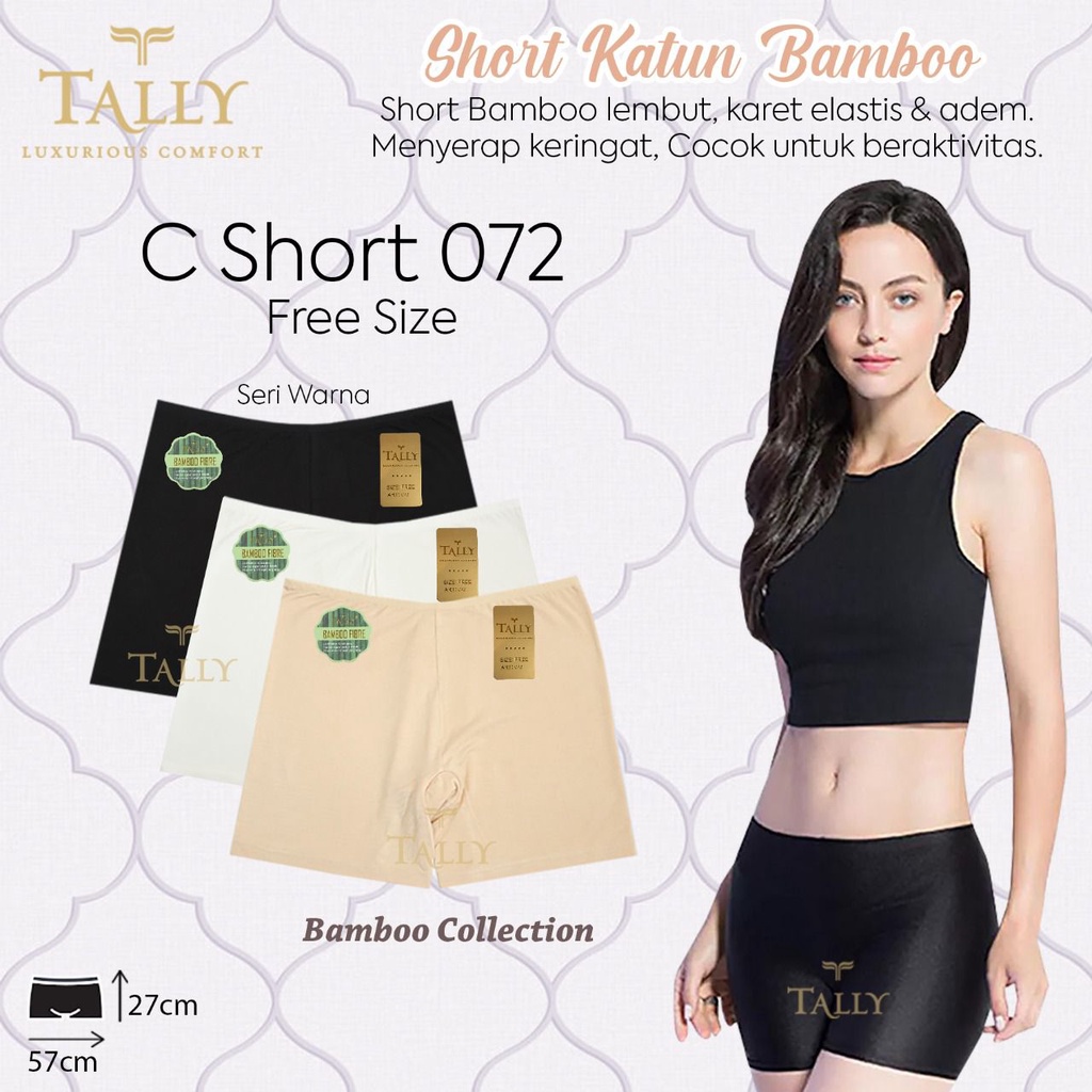 Celana Shortpant Wanita Tally S072 / S1047