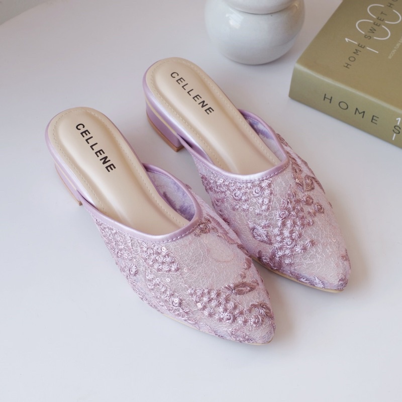 CELLENE BIA Simply Lace 3 colors | Wedding shoes heels 3cm brukat