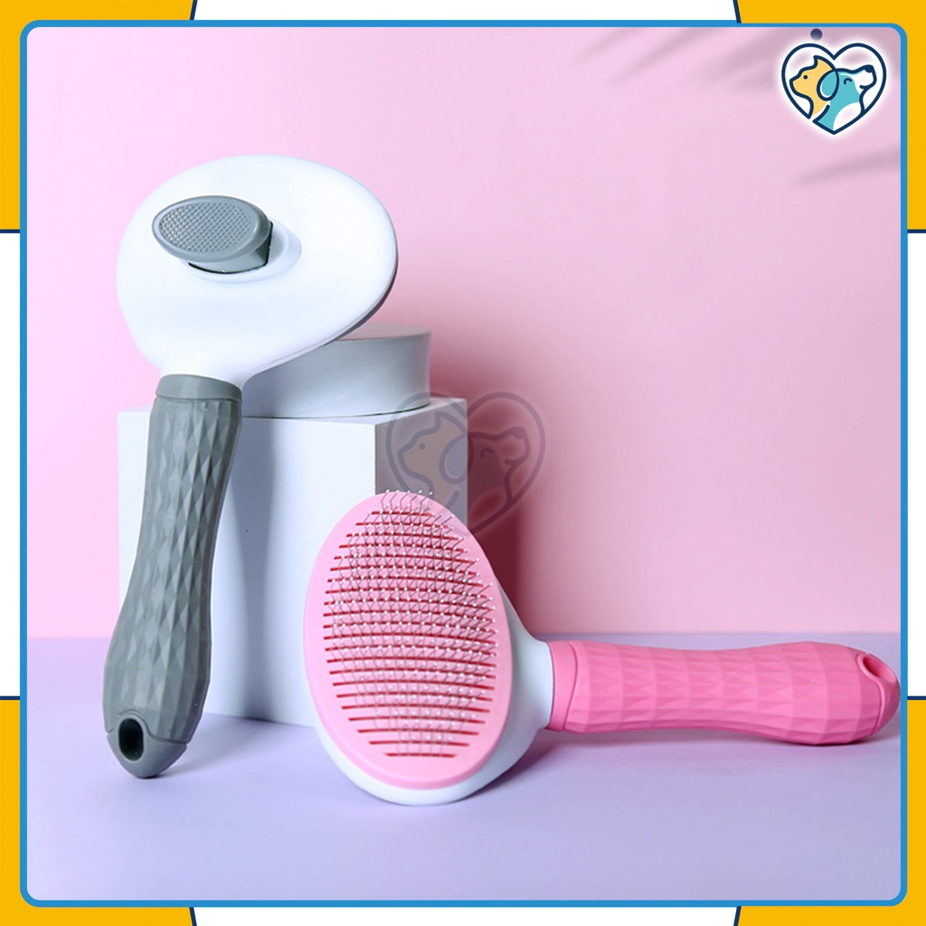 Sisir grooming Kucing Anjing F01 Pet Grooming Brush Sisir Perawatan Peliharaan