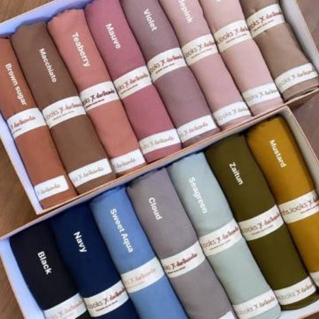 Voal Uwi vol.3 by NHS.LOOKS coksu maple teaberry seagreen mauve hard box & seera dress choco