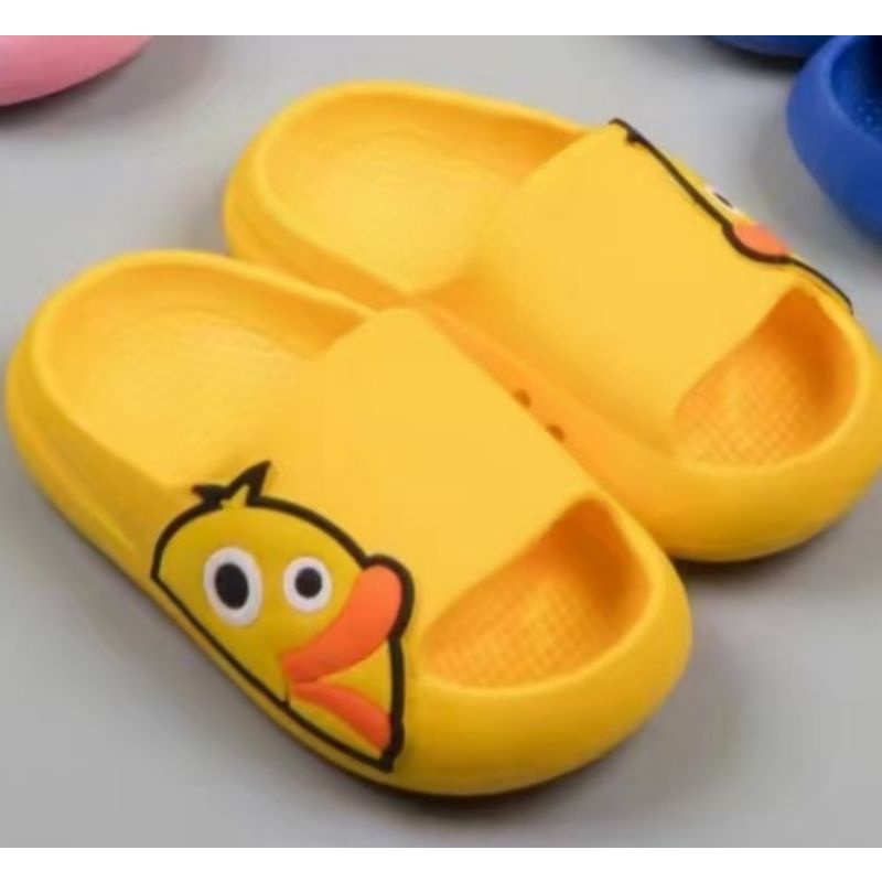 Sandal Karet Slop Anak Karakter Kartun Bebek PVC import high Quality Best S2