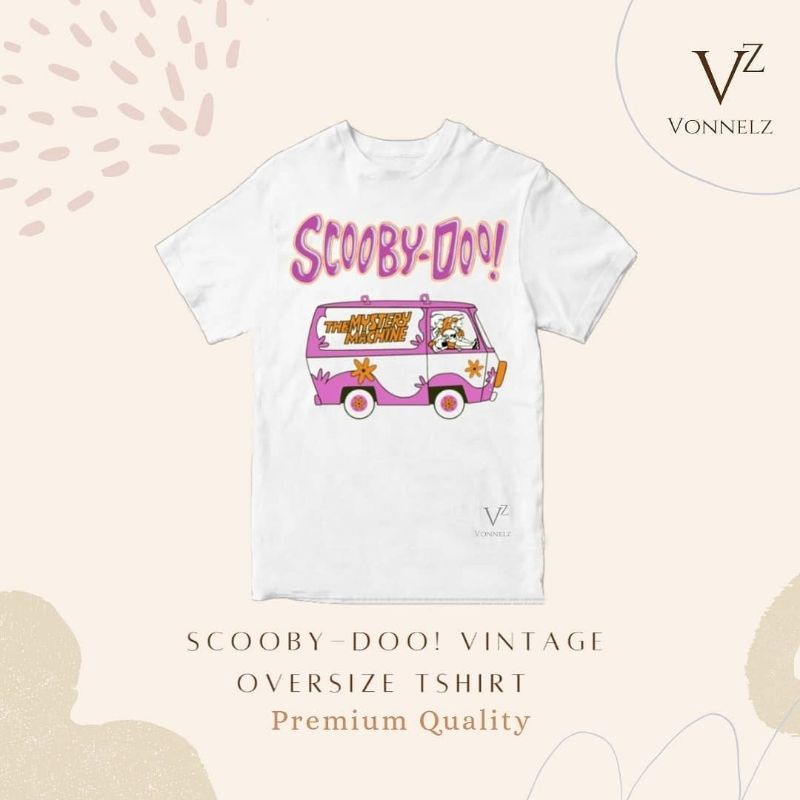 Scooby doo oversize katun vintage / kaos scooby-doo katun / oversize scooby-doo katun  premium