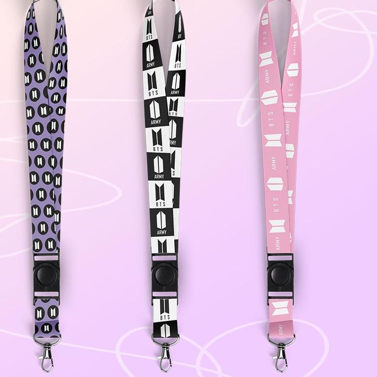 

[Z10QU]⭐ BTS Kpop Strap Lanyard Panjang Keychain Tali ID Card ,!