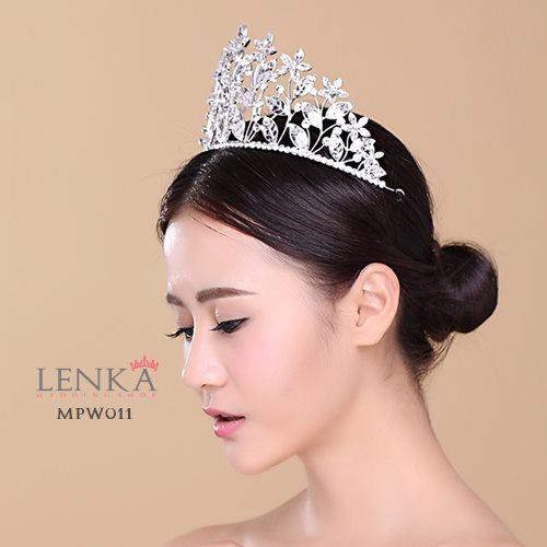 [READY STOK] MAHKOTA SILVER AKSESORIS PENGANTIN BRIDAL PESTA MPW011