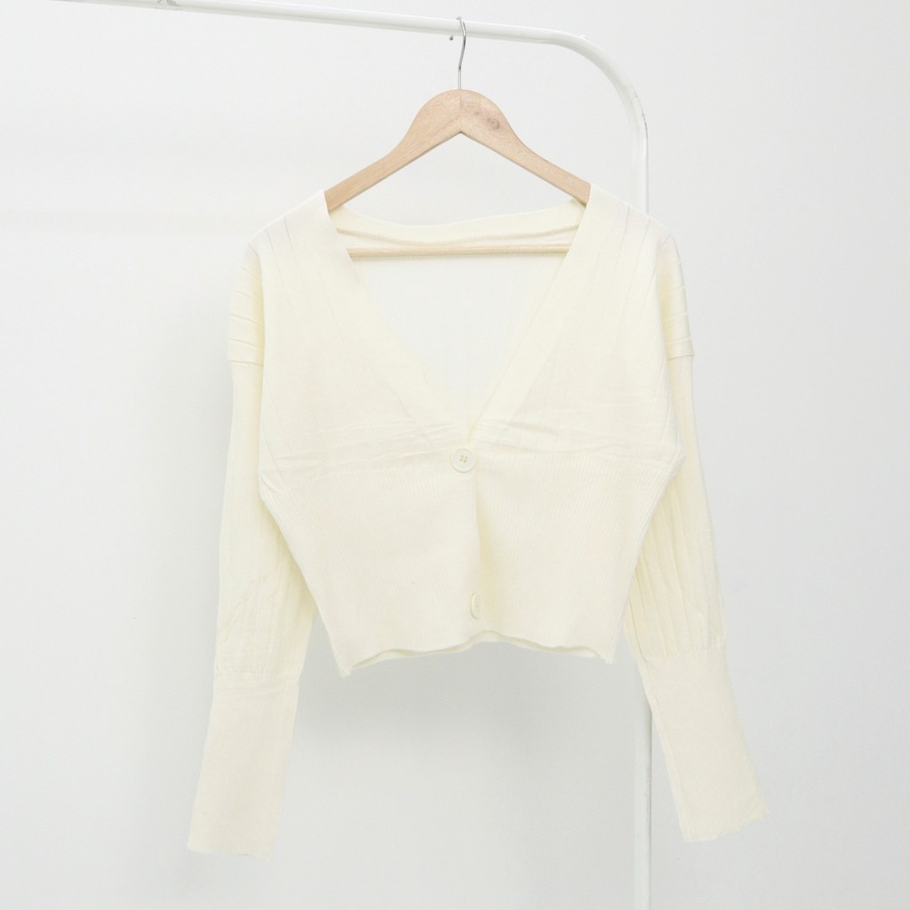 Leizi knit longtop cardy -Thejanclothes