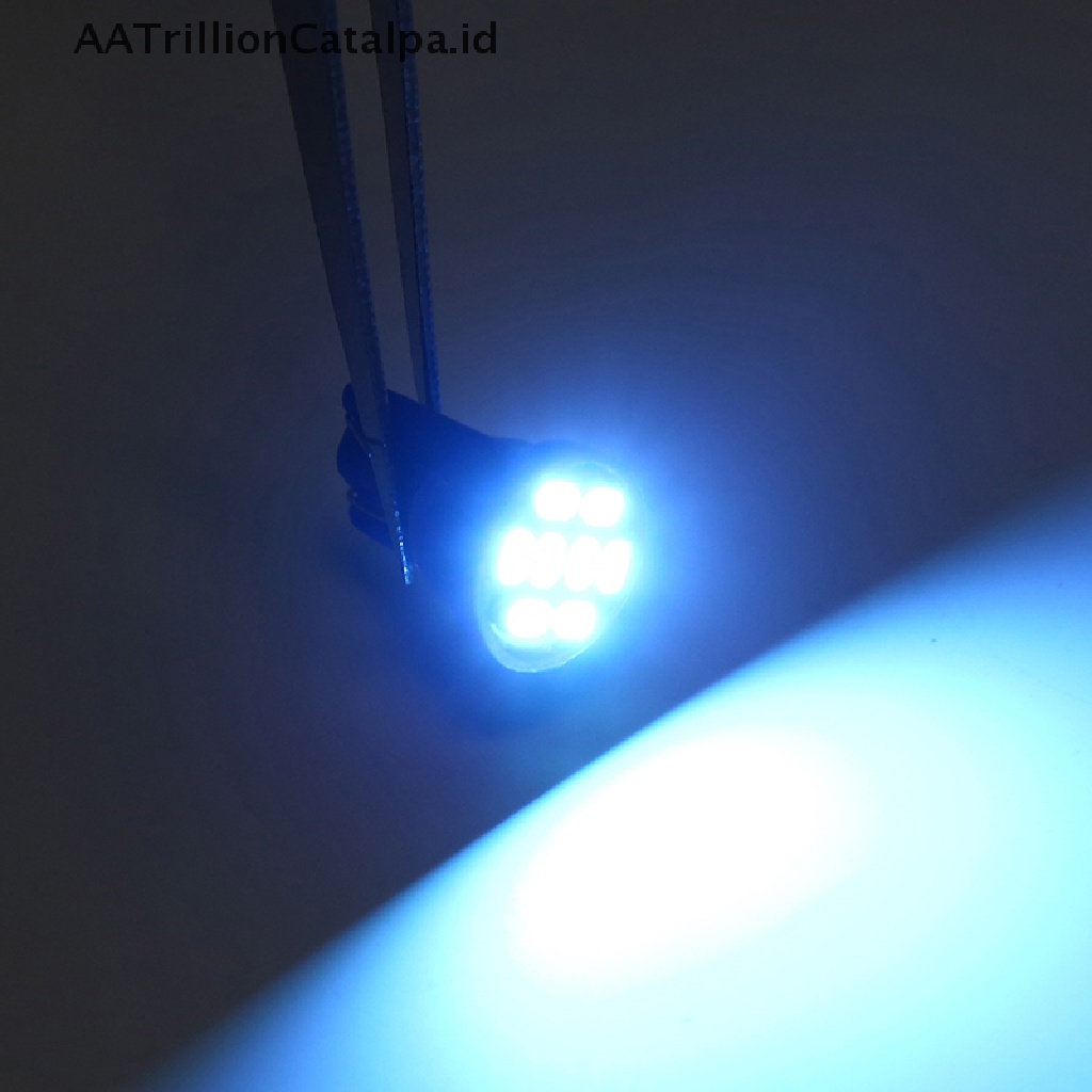 Aatrillioncatalpa 10pcs Bohlam LED T10 W5W DC Untuk Lampu Parkirdashboard Mobil