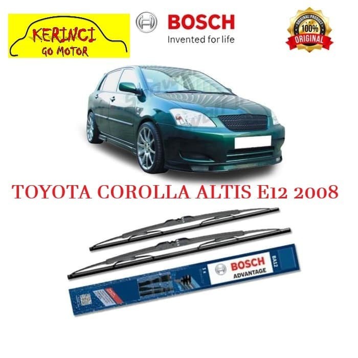 WIPER TOYOTA COROLLA ALTIS E12 2008 BOSCH ADVANTAGE 24&quot; &amp; 16&quot; SEPASANG