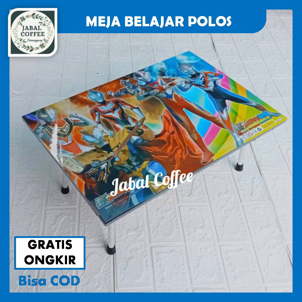 Meja Belajar Lipat Portable Minimalis / Meja Lipat Karakter / Meja Laptop Polos Lucu Menarik