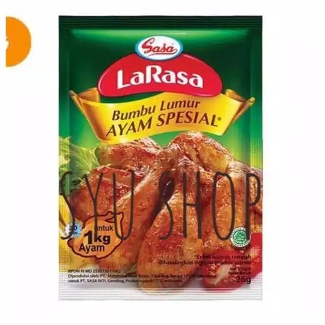 

cs01477 Sasa Larasa Tepung Bumbu Rendam Lumur Ayam Spesial Spicy Wing 26 Gr Da01D100