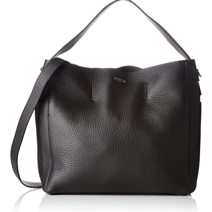 SALEPreowned Second bag FURLA Capriccio hobo onyx black