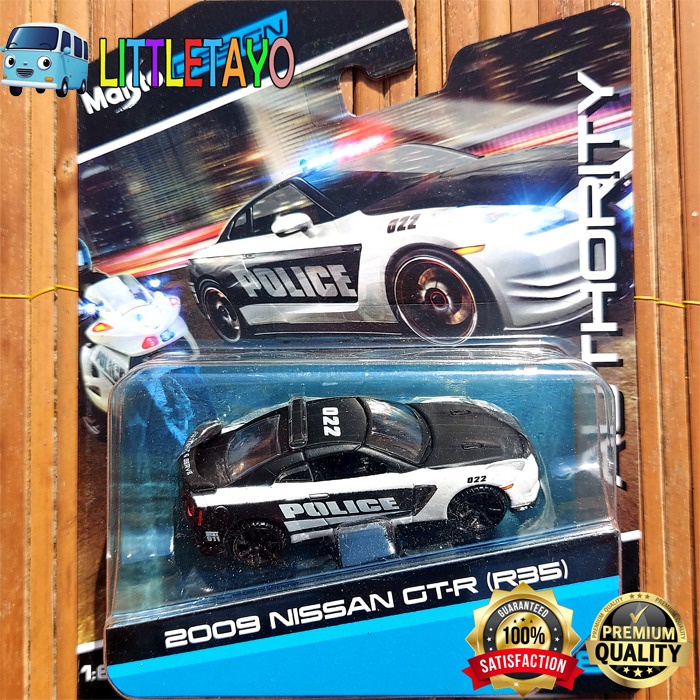 MAISTO DESIGN 2009 NISSAN GT-R R35 POLICE CAR JDM
