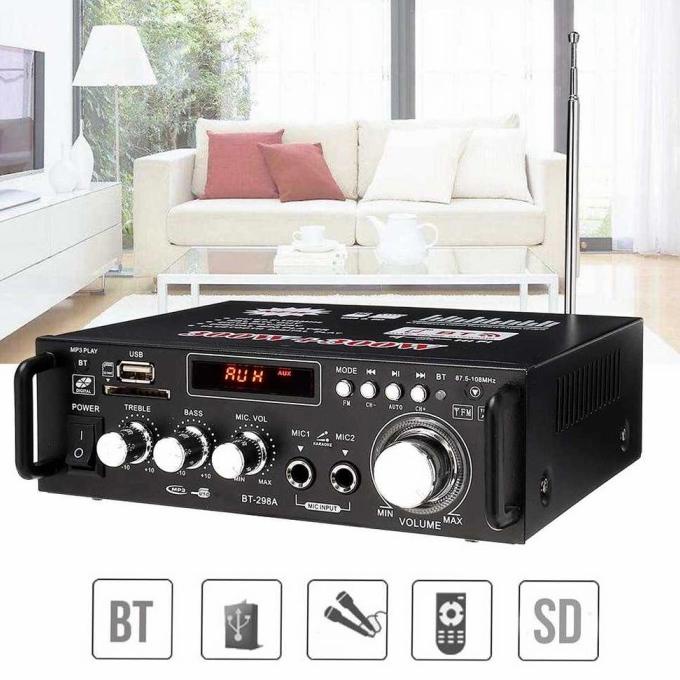 Junejour Bluetooth EQ Audio Amplifier Home Theater FM 600W ampli mini