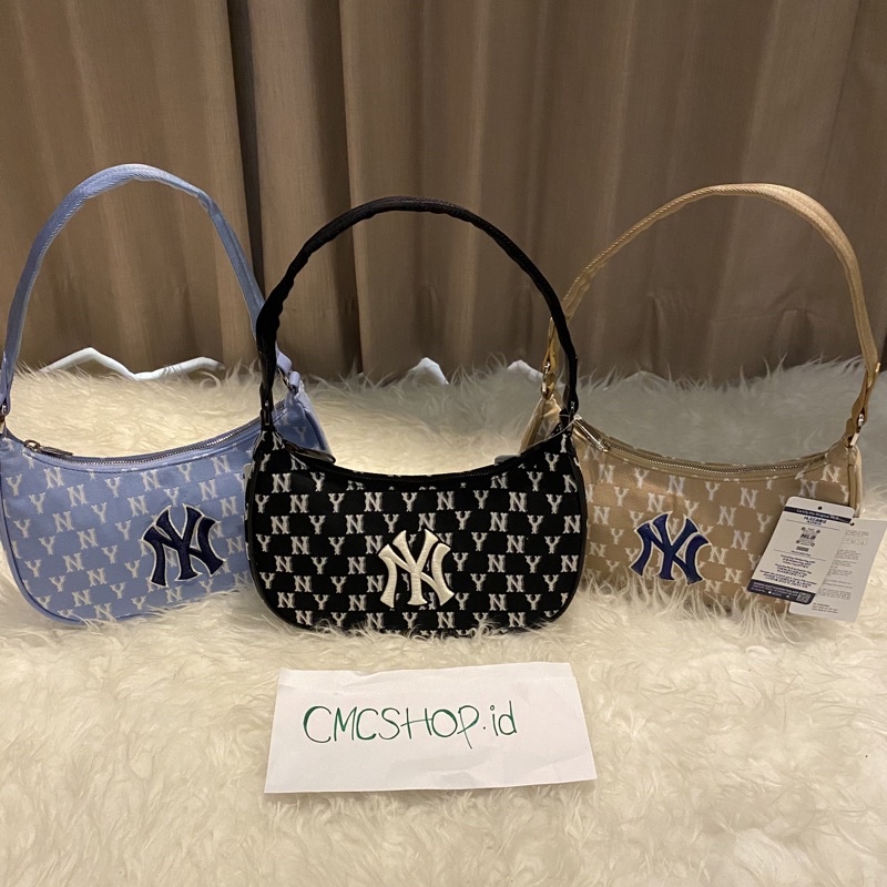 (READY/GOJEK) Monogram Jacquard Hobo Bag With authentic + price tag ORI 100% /tas mlb/
