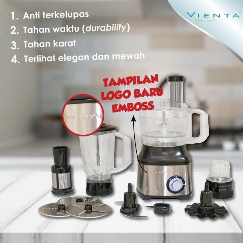 Food Processor Tritan Flexie GARANSI RESMI VIENTA