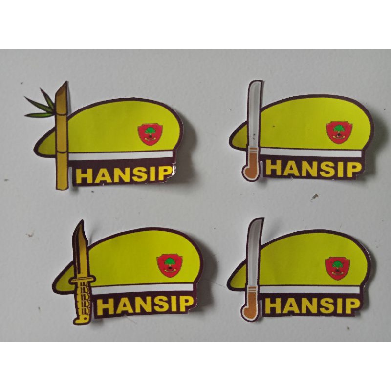 STICKER EMBLOM LUCU VIRAL HANSIP LINMAS,SECURITY,SATPAM BARET,KELUARGA BESAR STICKER UNTUK KACA & PL