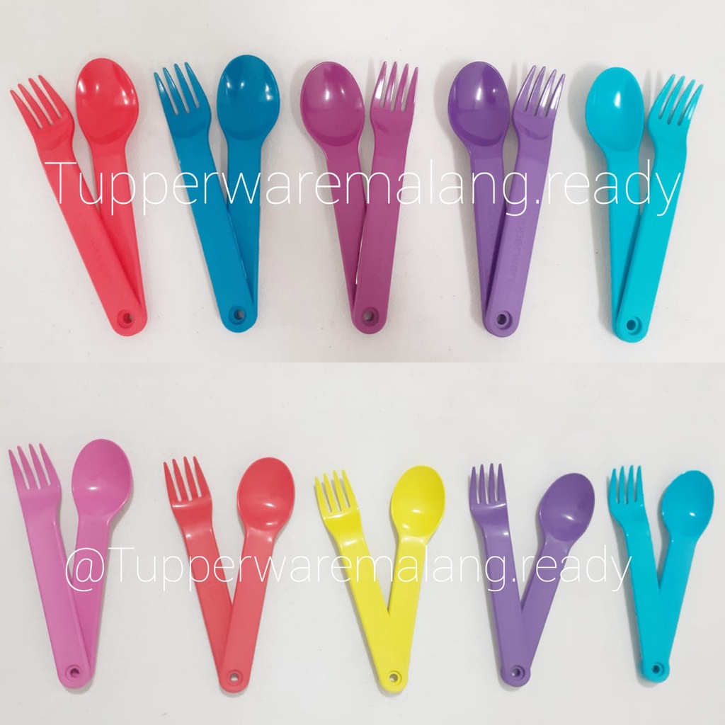 PROMO SENDOK GARPU TUPPERWARE CUTLERY SET/ CUTLERYCASE/ ECO STRAW/  CAPIT TONG/ CUTLERY BABY/ SENDOK