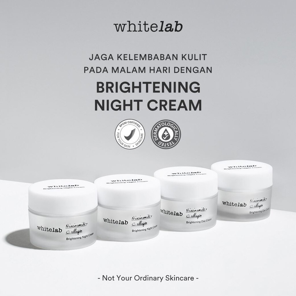 ⭐️ Beauty Expert ⭐️ Whitelab Brightening Day Cream | White Lab Night Cream | Krim Siang Malam