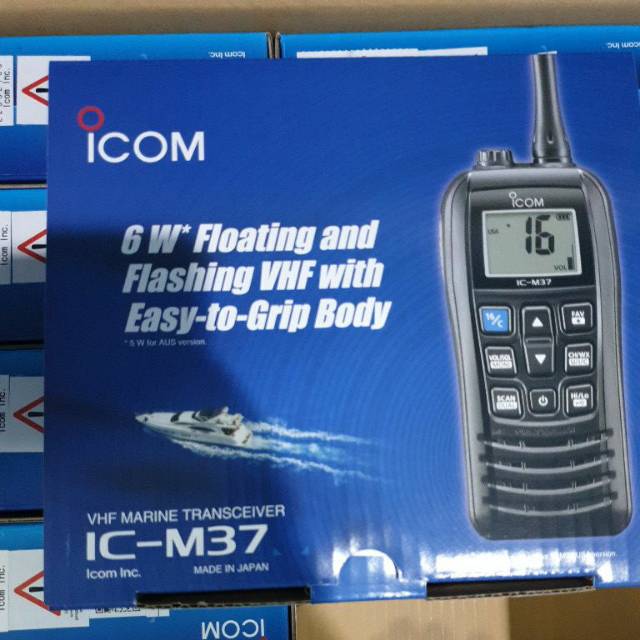 JUAL HT ICOM IC-M37 MARINE VHF HT ICOM M37 VHF