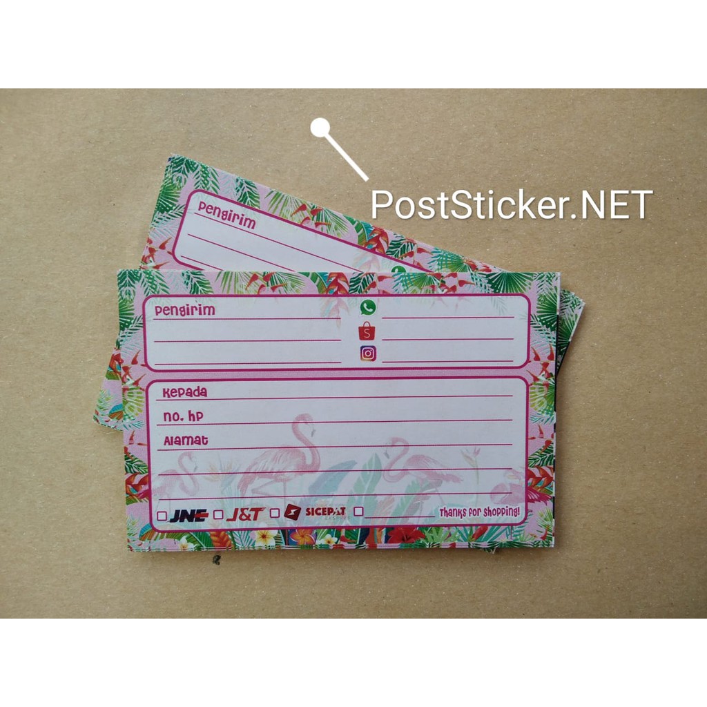 

Sticker Pengiriman all Olshop corak flamingo