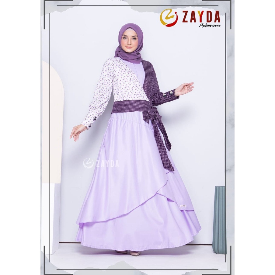 GAMIS ZAYDA ZG63 LILAC ORIGINAL TRENDY SIMPLE KEKINIAN MODERN TRENDY MODIS FASHIONABLE BEST SELLER