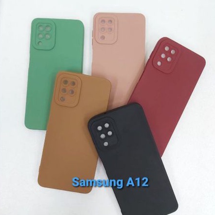 Case Pro Camera Soft Matte With Camera Protector 9D Samsung A22 4G A12 A11 M11 A31