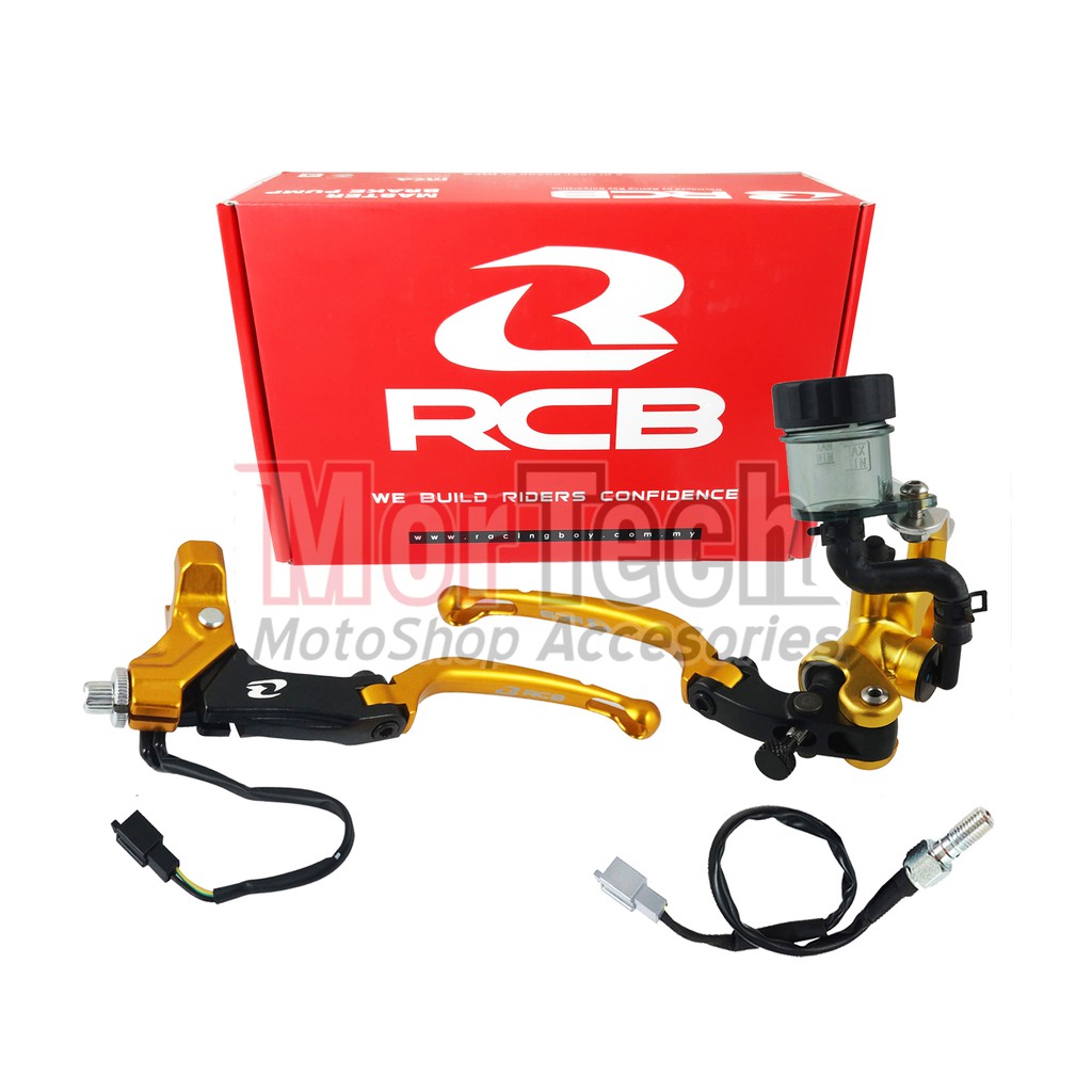 Master Rem Kanan RCB S1 & Handle Kiri S1 Racing Boy 14mm Ninja 250 CBR250 CB150R Rx Spesial R25 V3