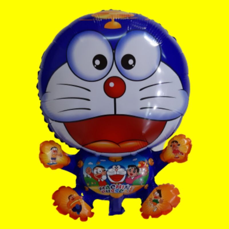 1pack Doraemon Biru (BALON GAS/FOIL/TERBANG/KARAKTER )