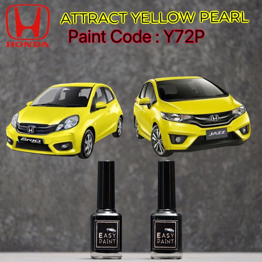 Cat Oles Attract Yellow Pearl Y72P Honda Jazz Brio Kuning Lemon Metalic