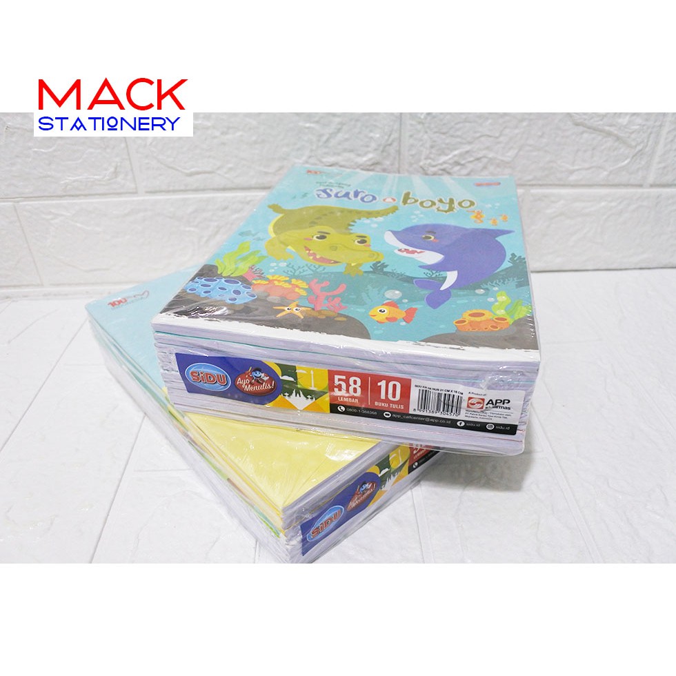 

Buku Tulis SIDU 58 Lembar ( ISI 10 BUKU)