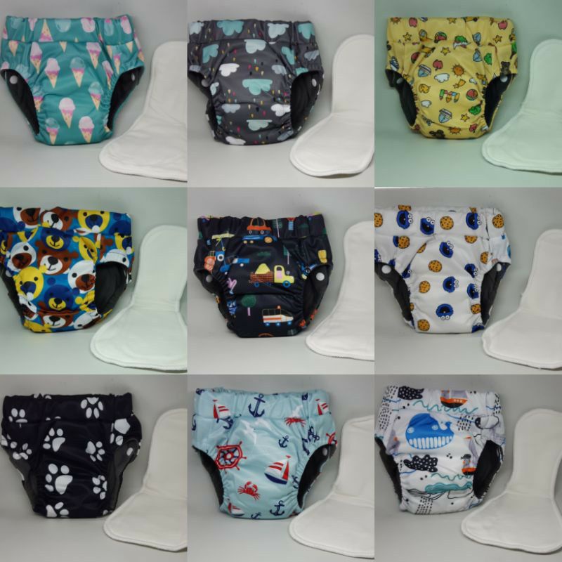 Clodi Celana new sobi pant bamboo insert bisa dilepas dan bisa untuk training pant size xs