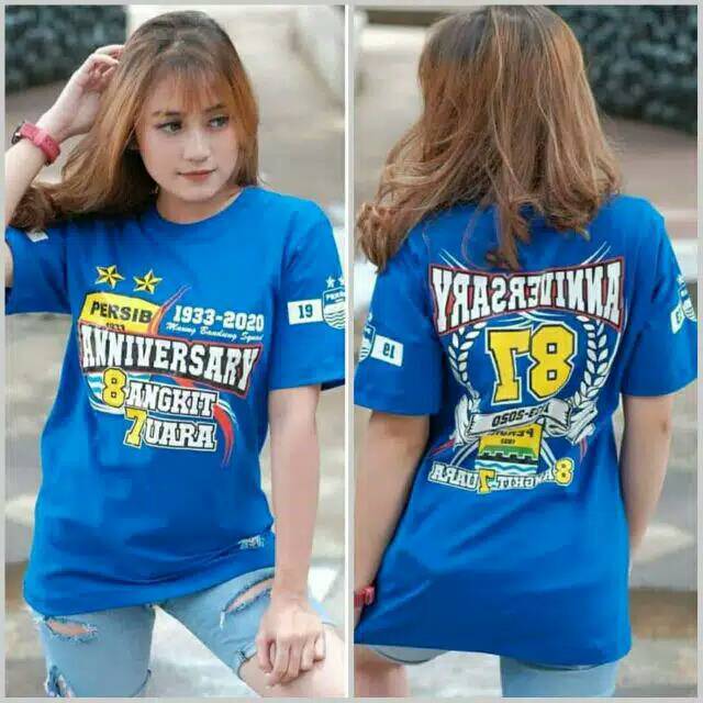 Kaos persib Anniversary 87 blue squad ori