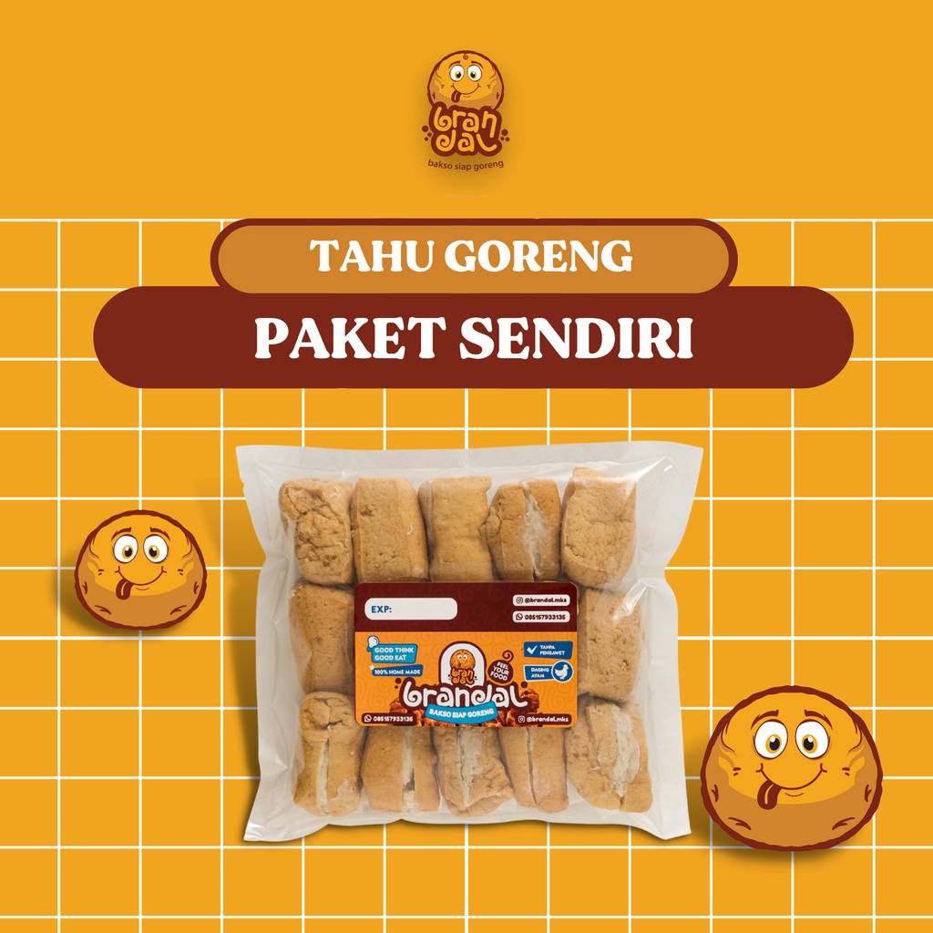 

TAHU GORENG PAKET SENDIRI -500GR FROZEN FOOD DAGING ASLI ORIGINAL TANPA PENGAWET MURAH HALAL HEMAT PREMIUM CEMILAN ENAK IBU ANAK