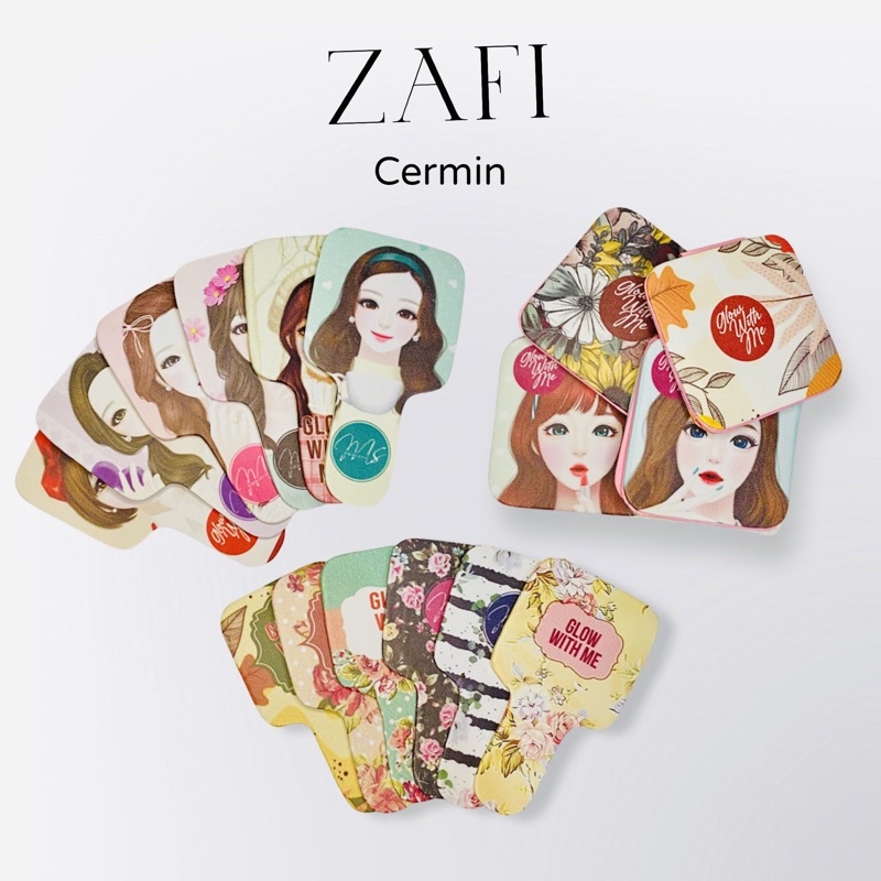 Cermin Ms glowKaca Ms Glow Cermin Ms Cosmetic Cermin tangan Hand Mirror-1