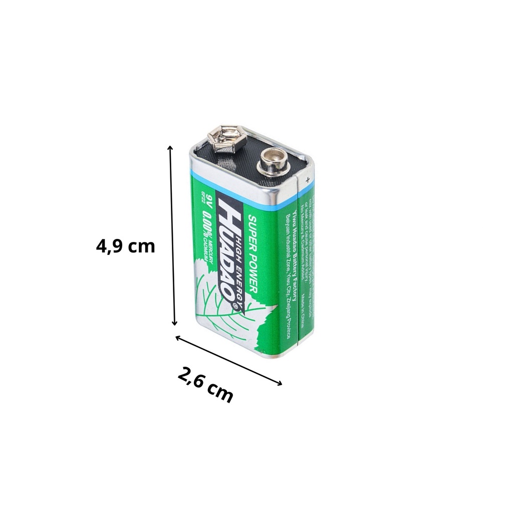 ✅ BISA COD Baterai KOTAK 9V 9volt 9 volt V Batu Battery Batre Batere Huadao Bisa Pakai Untuk Mobil Mobilan