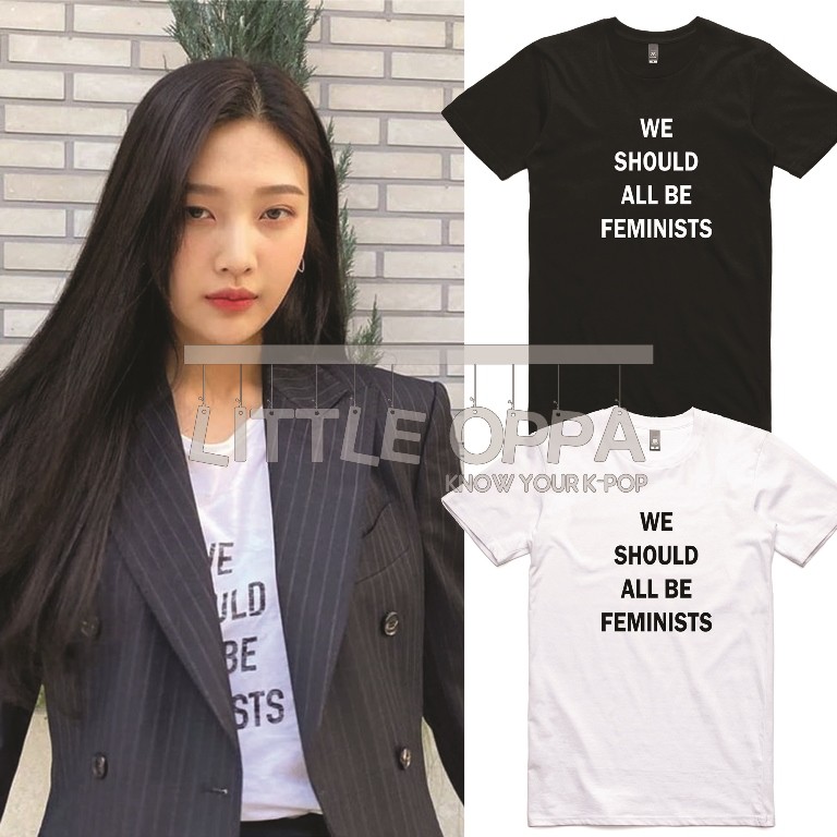 BAJU KAOS KPOP IDOL FASHION RED VELVET JOY WE SHOULD ALL BE FEMINIST