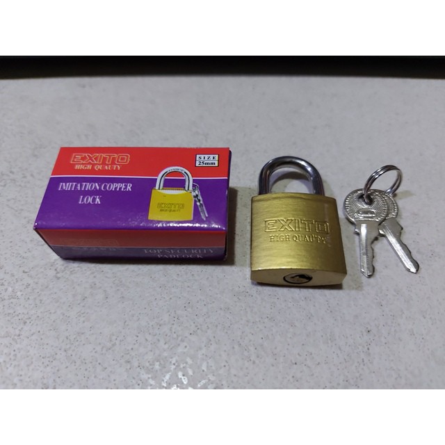 GEMBOK PER EXITO UKURAN 25 MM / GEMBOK TOOL BOX / GEMBOK KAMAR / GEMBOK KOPER