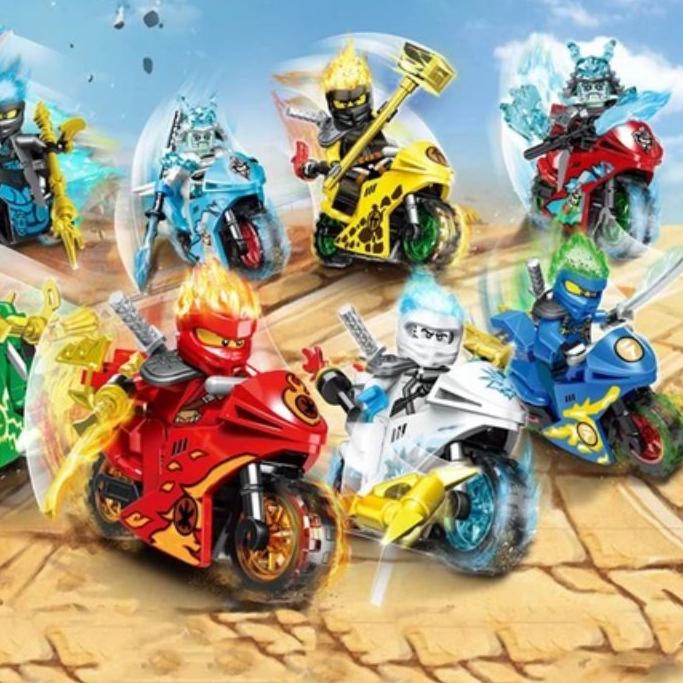 【salebagus】 mainan lego ninjago dragon naga motor minifigure ninja shinobi kay jay cole nya zane llo
