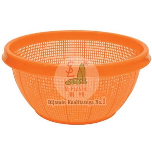 Bakul Jumbo SL Plastic 38 CM| Bakul Nasi | Bakul Bolong | Bakul Sayur | Bakul Bulat | Keranjang Nasi