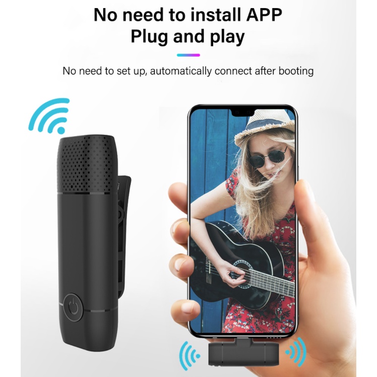 mic wireless hp vlog youtuber portable mic compatible for iphone and android smartphone condenser usb pc laptop zoom webinar podcast teleconference meeting