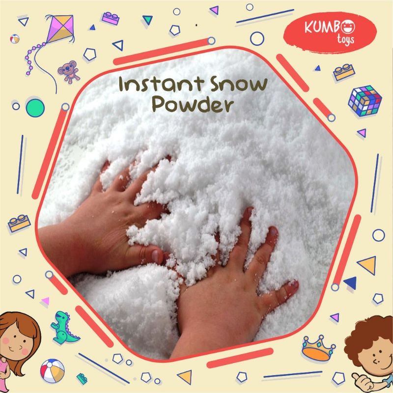 mainan salju heboh / instant snow 5 gram / mainan edukasi / salju buatan / mainan anak murah grosir