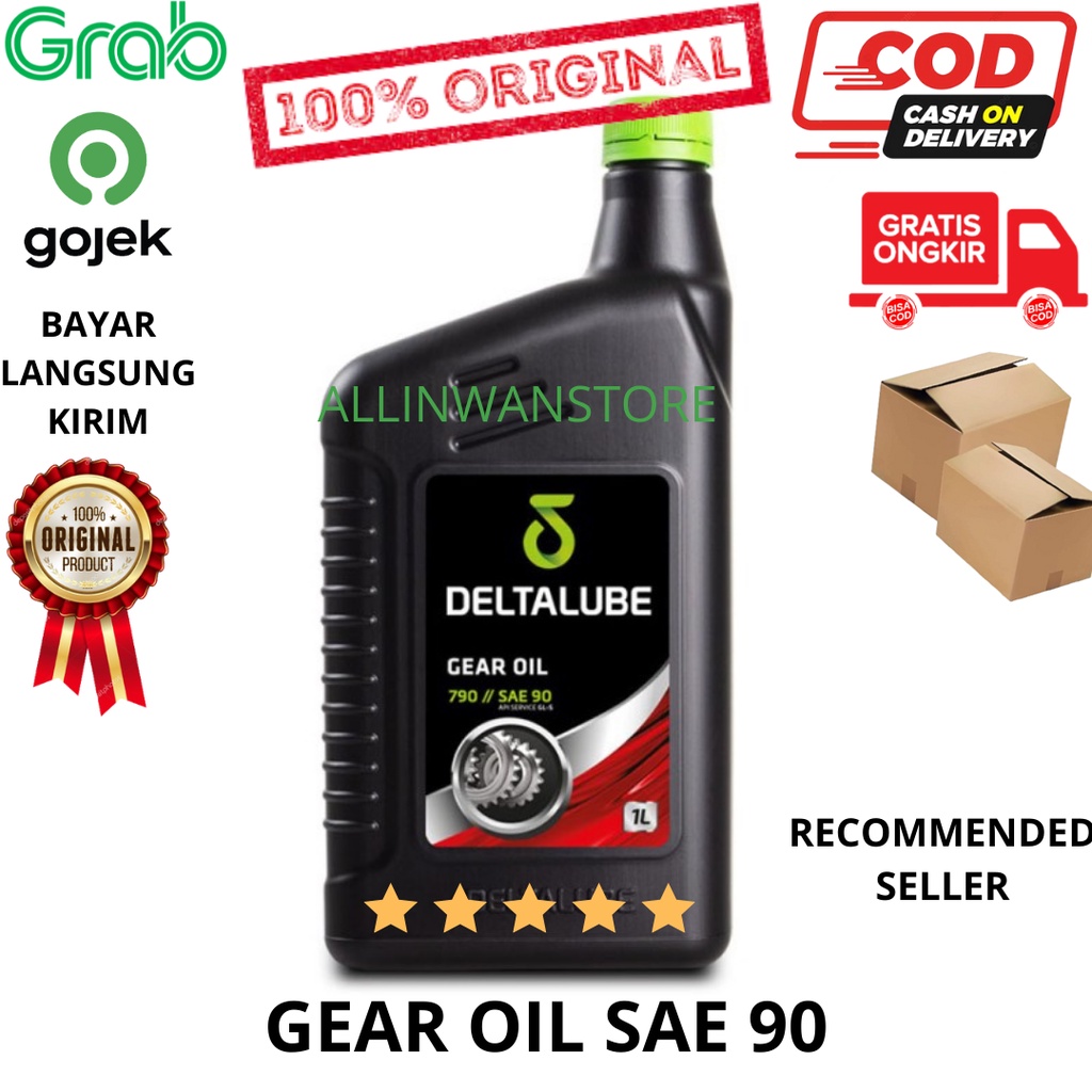 Oli Gear Gardan Deltalube Gear Oil 790 Sae 90 API Service GL-5 1 Liter 100% ORIGINAL