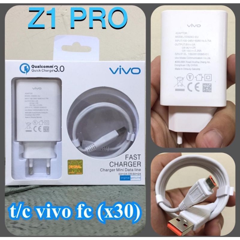 Charger Vivo Z1 Pro Y81 X5 Pro Y53 X3S V15 V15 Pro V11i V5S V7 Fast Charging Micro USB