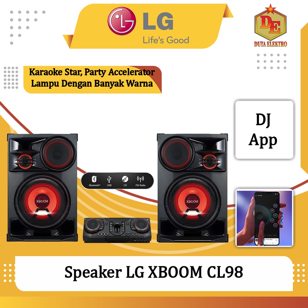 Speaker Active LG XBOOM CL 98 3500 Watt
