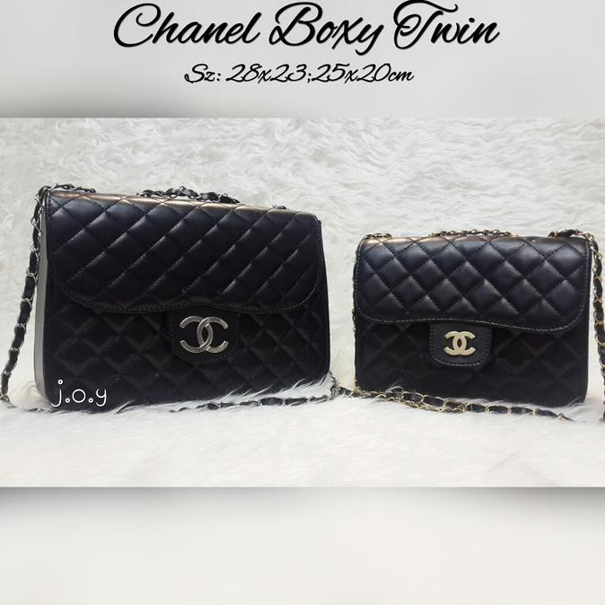 Promo Tas Lokal/Tas Murah/Tas Paketan Murah/Paket 2In1 Chanel Box Twin Diskon Besar