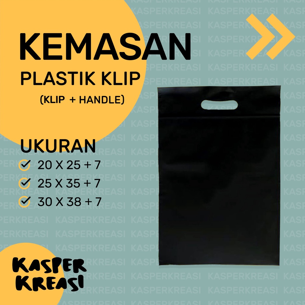 Jual Kemasan Plastik Klip Pond Hitam Ukuran 20x25 25x35 30x38 Klip