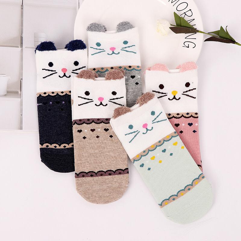 Kaos Kaki Socks Wanita Karakter Motif Cute Lucu Unik Import SHC17